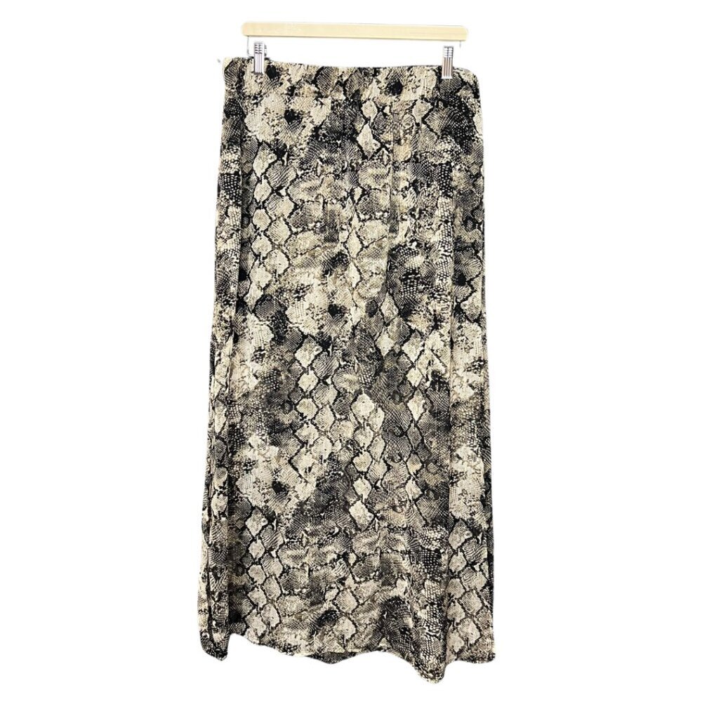 Maurices Skirt Snake Print Maxi Length Size Large